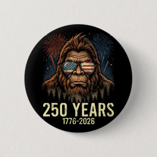 Bigfoot merica firework 4th of july 250 6 cm round badge