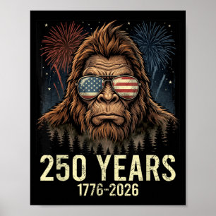 Bigfoot Merica Firework 4th of July 250 Poster