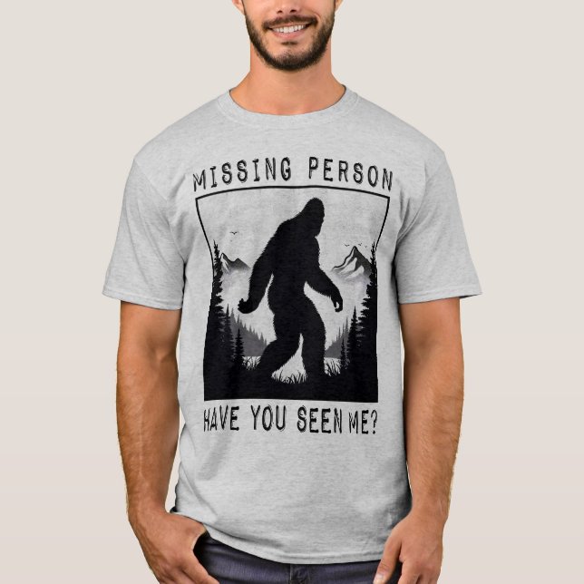 BIGFOOT - Missing Person T-Shirt (Front)