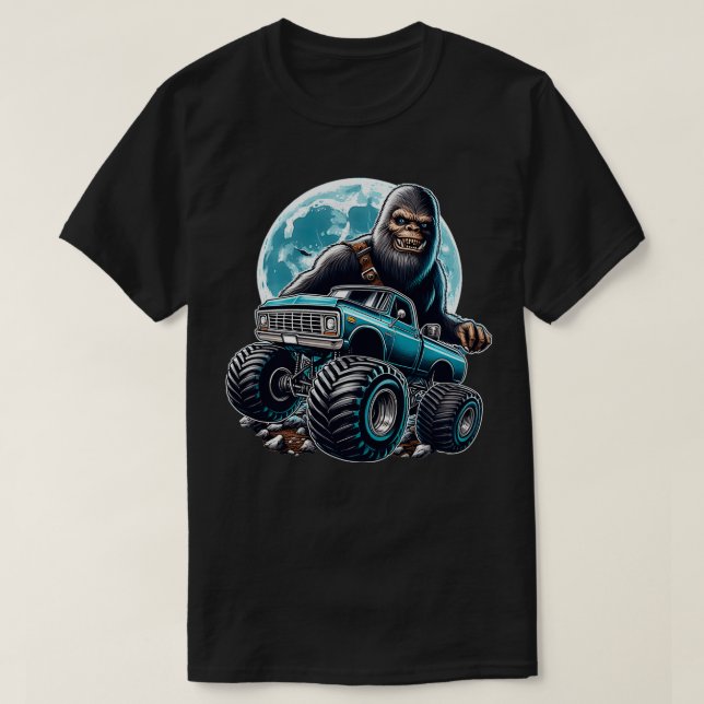 bigfoot monster truck jumping  T-Shirt (Design Front)
