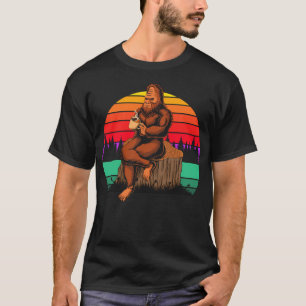 Bigfoot Morning Coffee Funny Sasquatch Men's T-Shirt