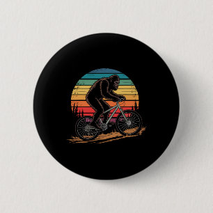 Bigfoot Mountain Bike Funny Mtb Biking Cycling Sas 6 Cm Round Badge