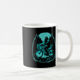 Bigfoot Mountain Biker Sasquatch Mtb Biking Forest Coffee Mug