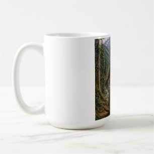 Bigfoot Mountain Forest Walking Design Coffee Mug