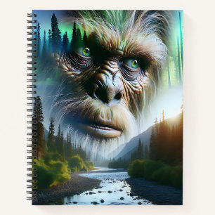 Bigfoot, Mountains, River and Forest Notebook