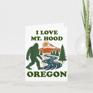 Bigfoot mt hood oregon card