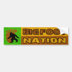 Bigfoot Nation Bumper Sticker