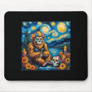 Bigfoot Night Sky Artist Style The Paint The Stars Mouse Pad