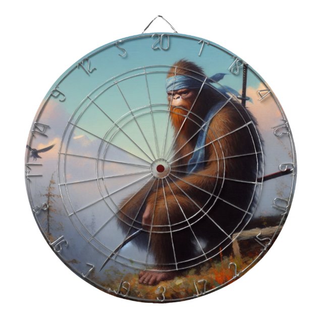 Bigfoot Ninja Dartboard (Front)
