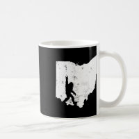 Bigfoot Ohio State Map Sasquatch Men Women Gift