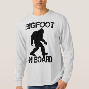 Bigfoot on Board Funny Bigfoot T-Shirt