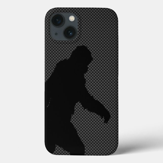 Bigfoot on Carbon Fibre Print Case-Mate iPhone Case (Back)