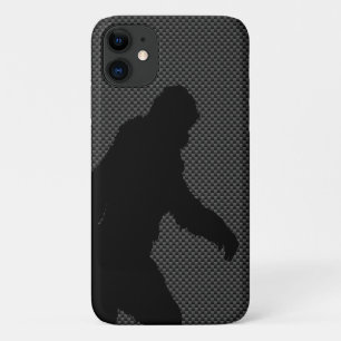 Bigfoot on Carbon Fibre Print iPhone 11 Case