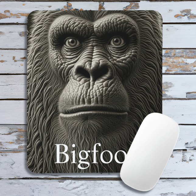  Bigfoot or Sasquatch Close Up Face Mouse Pad (Creator Uploaded)