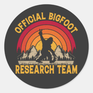 Bigfoot Original Research Team Classic Round Sticker
