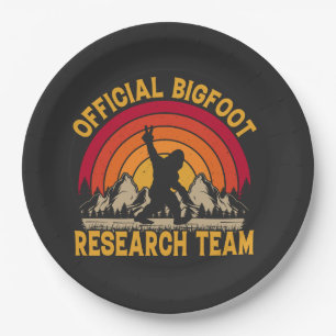Bigfoot Original Research Team  Paper Plate