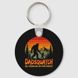 Bigfoot Papa Dadsquatch Like A Regular Dad Fathers Key Ring