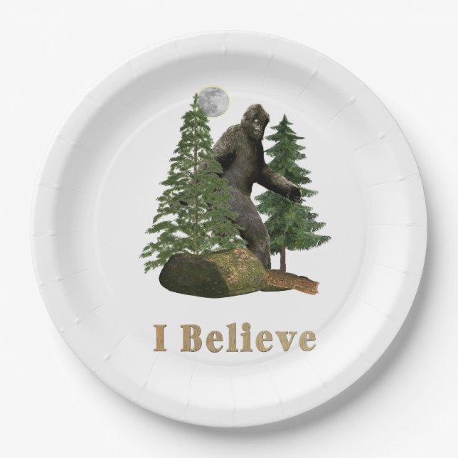 Bigfoot Paper Plate (Front)