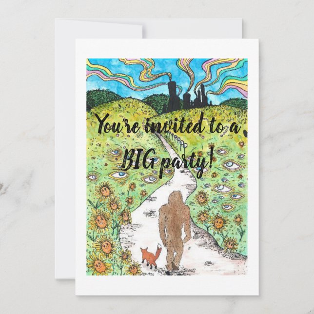Bigfoot party card (Front)