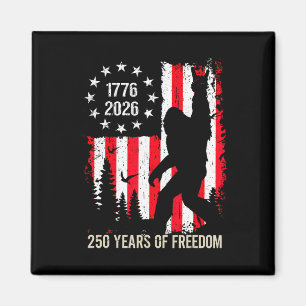 Bigfoot Patriotic 250 Years Of Freedom American Us Magnet