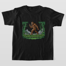 Bigfoot Peace Sign Believe In Yourself Sasquatch