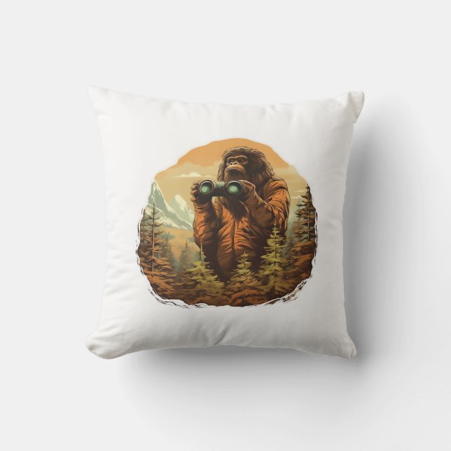 Bigfoot Peek-A-Boo Cushion (Front)