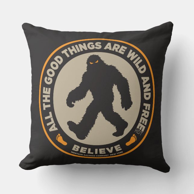 Bigfoot Pillow (Front)
