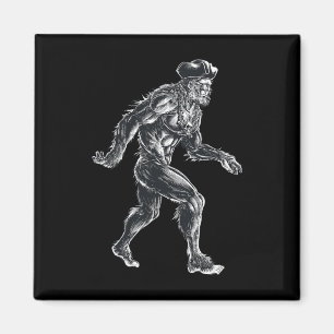 Bigfoot Pirate - Sasquatch Big Foot - Spooky For H Magnet