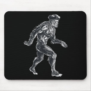 Bigfoot Pirate - Sasquatch Big Foot - Spooky For H Mouse Pad