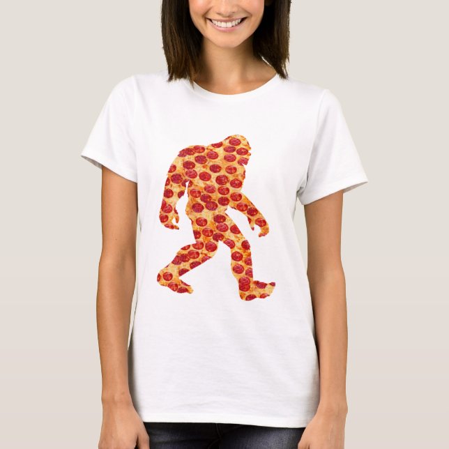Bigfoot Pizza   T-Shirt (Front)