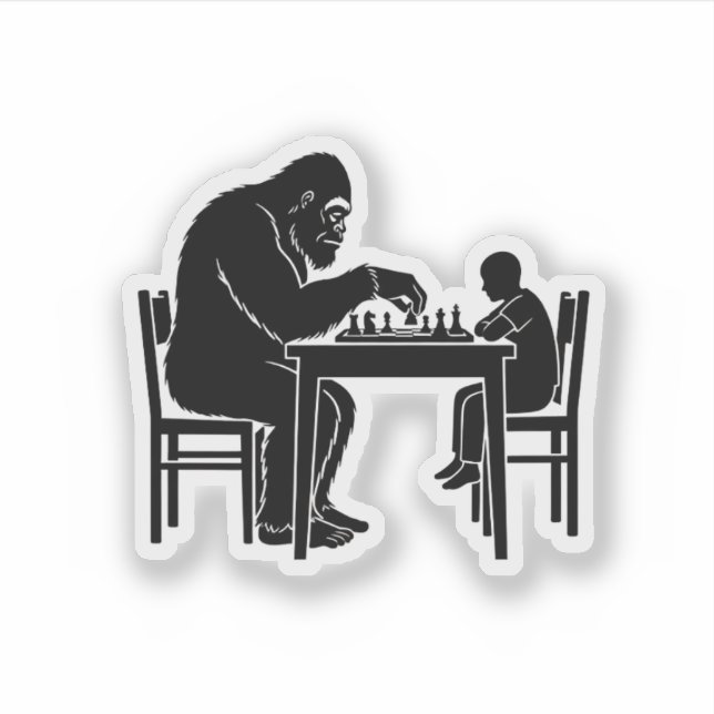 Bigfoot Playing Chess (Front)