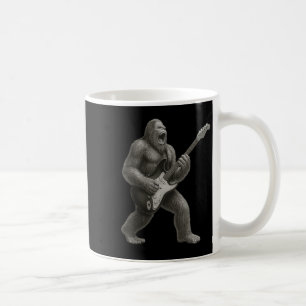 Bigfoot Playing Guitar Rock And Roll Gift Men Wome Coffee Mug