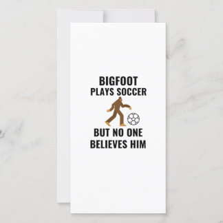 BIGFOOT PLAYS SOCCER CARD