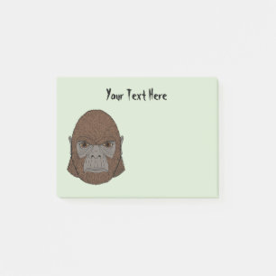 Bigfoot Portrait 1 (Ape-Like) Post-it Notes