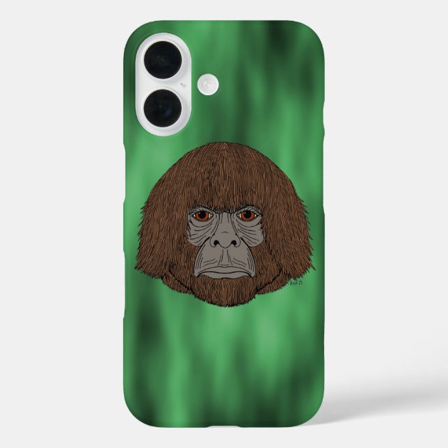 Bigfoot Portrait 2 (Human-Like) Case-Mate iPhone C Case-Mate iPhone Case (Back)