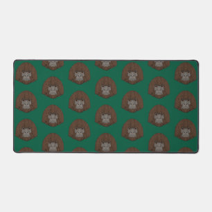 Bigfoot Portrait 2 (Human-Like) Desk Mat