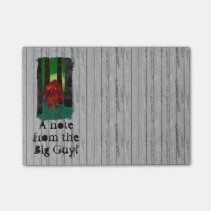 Bigfoot Post-it Notes