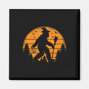 Bigfoot Pumpkin Halloween Costume Sasquatch Men Wo Magnet
