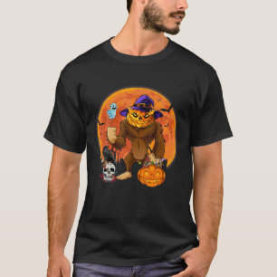 Bigfoot Pumpkin Skull Funny Funny Halloween Costum T-Shirt