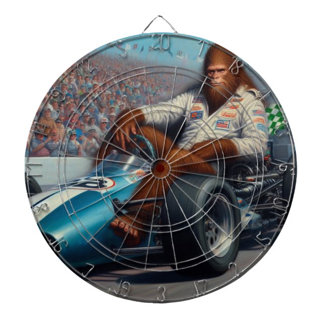 Bigfoot Racecar Dartboard (Front)