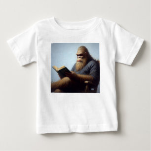 Bigfoot Reading Baby T-Shirt
