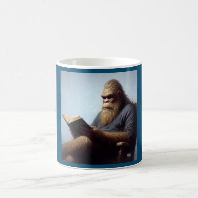 Bigfoot Reading Coffee Mug (Center)