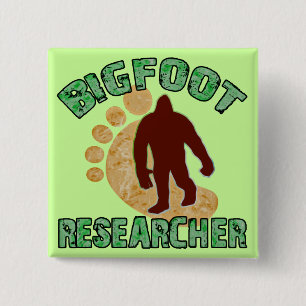 Bigfoot Researcher 15 Cm Square Badge