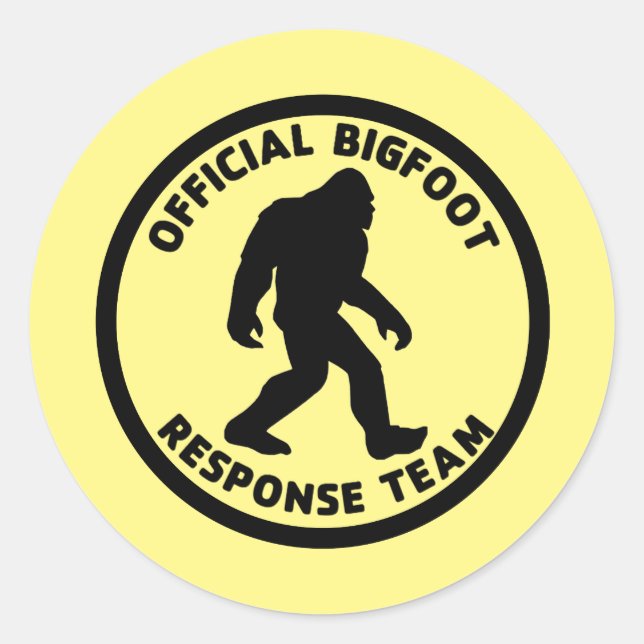 Bigfoot Response Team Classic Round Sticker (Front)