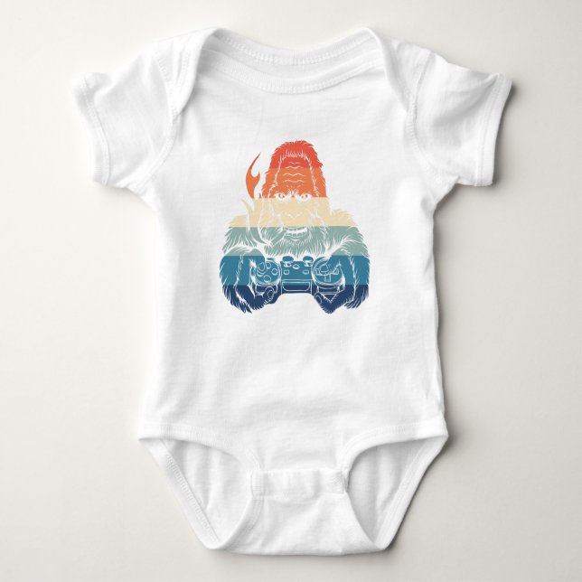 Bigfoot Retro  Baby Bodysuit (Front)