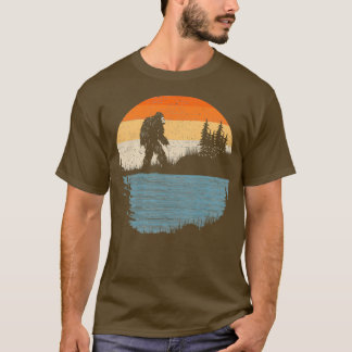 Bigfoot Retro Vintage Sasquatch Sunset T-Shirt