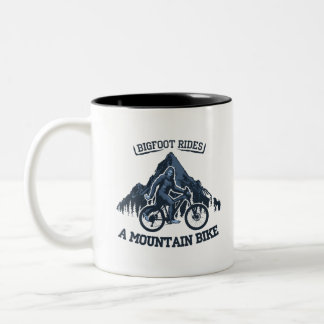 Bigfoot Ride Mountain Bike Two-Tone Coffee Mug