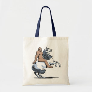 Bigfoot Riding a Unicorn Tote Bag