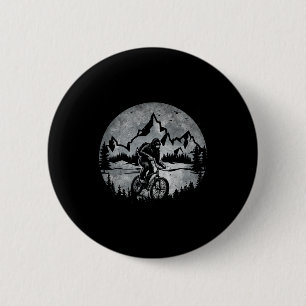 Bigfoot Riding Bicycle Mountain Biking Moon Bigfoo 6 Cm Round Badge