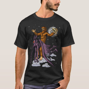 Bigfoot Riding Mothman T-Shirt